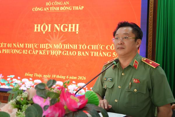 Đồng Tháp: Sau hơn 1 năm thực hiện mô hình Công an địa phương 2 cấp, tội phạm giảm 38,4%