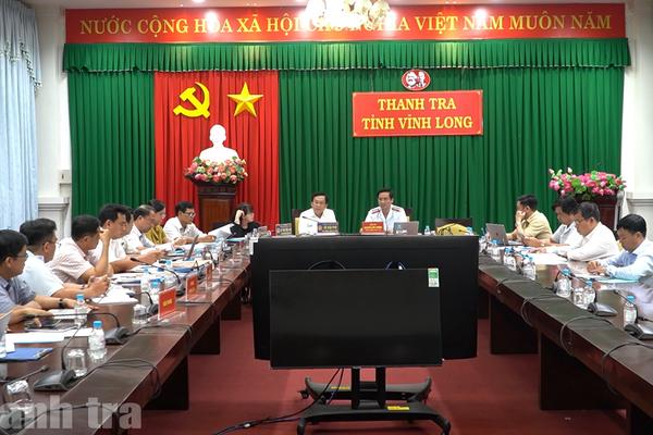Tổ công tác Thanh tra Chính phủ làm việc tại Vĩnh Long về các nhiệm vụ trọng tâm, cấp bách