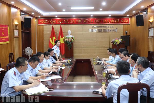 Tổ công tác của Thanh tra Chính phủ làm việc với Thanh tra TP Hà Nội về các nhiệm vụ trọng tâm, cấp bách