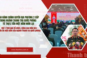 Bài 1: Tinh gọn tổ chức, nâng cao hiệu lực: Dấu ấn một năm của ngành Thanh tra quốc phòng