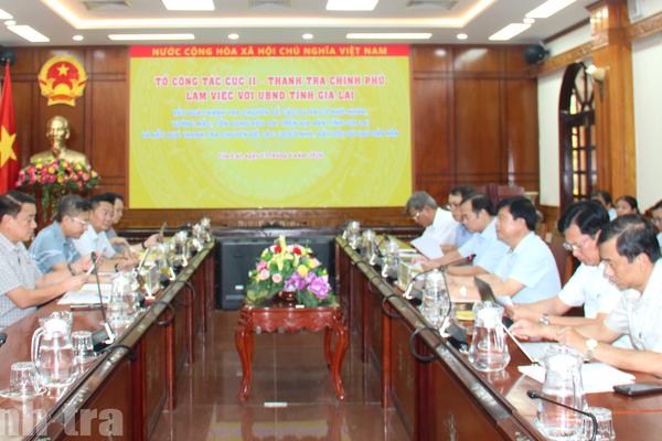Tổ công tác số 3 Thanh tra Chính phủ làm việc với Gia Lai về dự án vướng mắc kéo dài và nhà, đất dôi dư