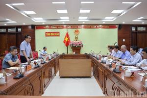 Tổ công tác số 3 Thanh tra Chính phủ làm việc với Đắk Lắk về kết quả thực hiện thanh tra chuyên đề