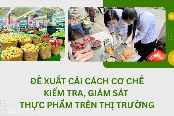 Đề xuất cải cách cơ chế kiểm tra, giám sát thực phẩm trên thị trường