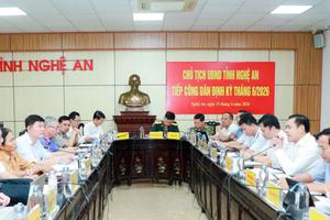 Chủ tịch UBND tỉnh Nghệ An tiếp công dân định kỳ tháng 6/2026