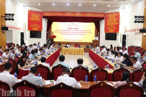Lượng hóa, đo lường trách nhiệm giải trình công vụ: Thanh tra Chính phủ lấy ý kiến hoàn thiện Khung tiêu chí đánh giá