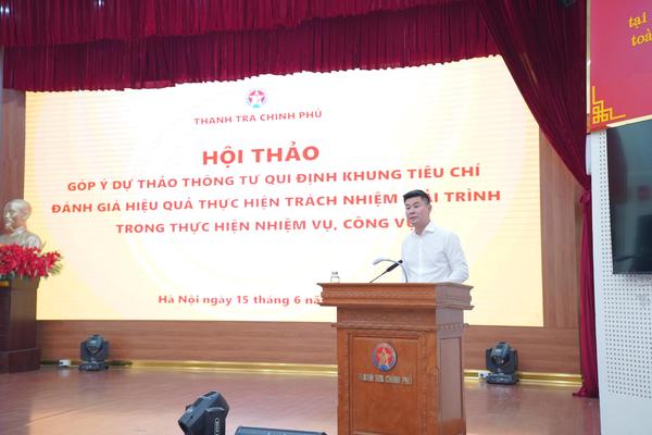 Thanh tra Chính phủ xây dựng khung đánh giá trách nhiệm giải trình trong thực thi công vụ