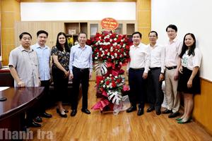 Phó Tổng Thanh tra Lê Tiến Đạt chúc mừng Cổng Thông tin điện tử Thanh tra Chính phủ và các cơ quan báo chí nhân dịp 21/6