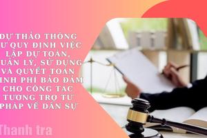 Thanh tra Chính phủ góp ý hoàn thiện quy định về kinh phí tương trợ tư pháp về dân sự