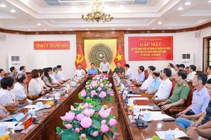 Bí thư Tỉnh ủy Lê Đức Thái: Báo chí tiếp tục đồng hành, lan tỏa khát vọng phát triển Thanh Hóa