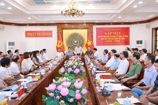 Bí thư Tỉnh ủy Lê Đức Thái: Báo chí tiếp tục đồng hành, lan tỏa khát vọng phát triển Thanh Hóa