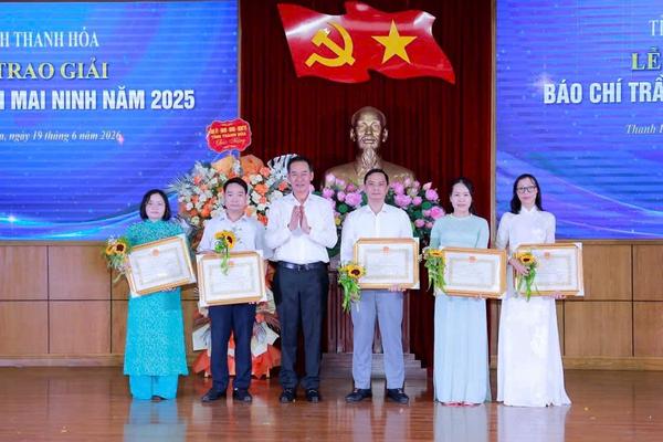 Phóng viên Báo Thanh tra tại Thanh Hóa đoạt Giải A Giải Báo chí Trần Mai Ninh năm 2025