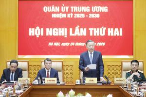Tổng Bí thư, Chủ tịch nước chủ trì Hội nghị Quân ủy Trung ương nhiệm kỳ 2025 - 2030 lần thứ hai