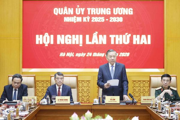 Tổng Bí thư, Chủ tịch nước chủ trì Hội nghị Quân ủy Trung ương nhiệm kỳ 2025 - 2030 lần thứ hai