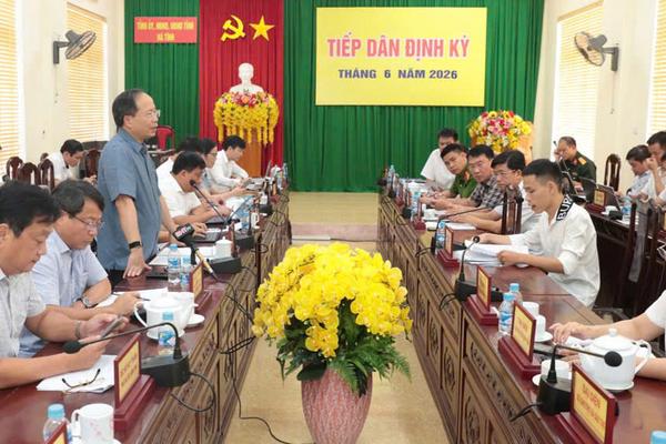 Hà Tĩnh: Bí thư Tỉnh uỷ Nguyễn Duy Lâm tiếp công dân định kỳ tháng 6