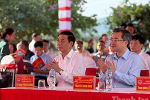 Đại tướng Phan Văn Giang dự Lễ khởi công xây dựng 100 nhà phòng tránh lũ tại Đắk Lắk