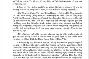 Tuyên Quang: Kiểm điểm cán bộ liên quan kết luận của Thanh tra Chính phủ