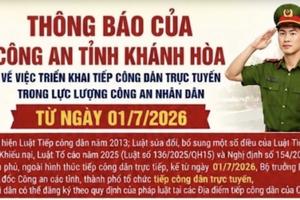 Thanh tra Công an tỉnh Khánh Hòa triển khai tiếp công dân trực tuyến từ ngày 1/7