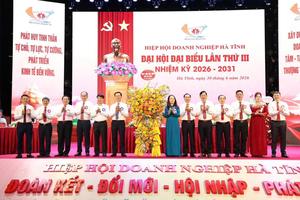 Hà Tĩnh: Ông Nguyễn Anh Thắng được bầu làm Chủ tịch Hiệp hội Doanh nghiệp tỉnh