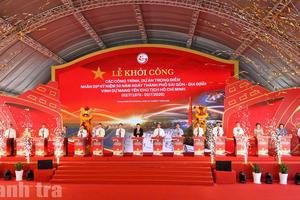 TPHCM khởi công 8 dự án trọng điểm tổng vốn đầu tư khoảng 253.000 tỷ đồng