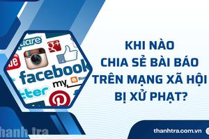 Khi nào chia sẻ bài báo trên mạng xã hội bị xử phạt?