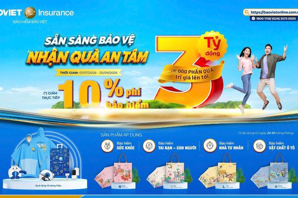 Bảo hiểm Bảo Việt tung hơn 5.000 ưu đãi, lan tỏa văn hóa chủ động bảo vệ tài chính