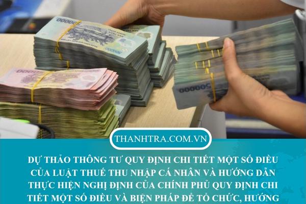 Góp ý hoàn thiện dự thảo Thông tư hướng dẫn thi hành Luật Thuế thu nhập cá nhân