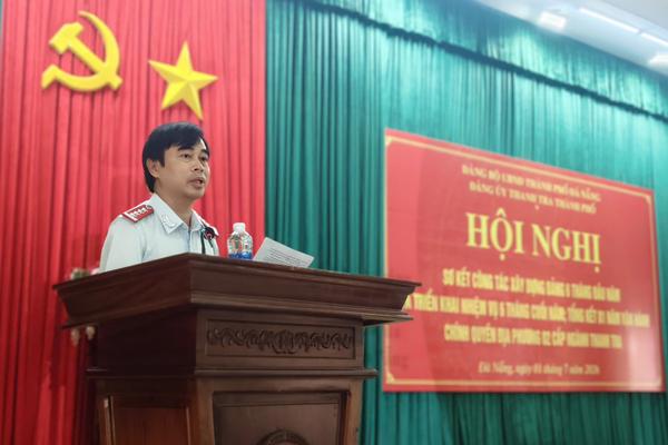 Đảng ủy Thanh tra thành phố Đà Nẵng sơ kết công tác 6 tháng đầu năm 2026