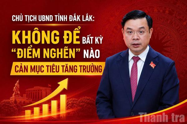 Chủ tịch UBND tỉnh Đắk Lắk: Không để bất kỳ "điểm nghẽn" nào cản mục tiêu tăng trưởng