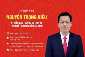 Giám đốc Sở Tài chính Hà Tĩnh Nguyễn Trọng Hiếu được bầu giữ chức Phó Chủ tịch UBND tỉnh