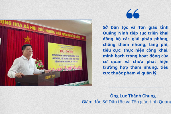 Quảng Ninh: Sở Dân tộc và Tôn giáo chưa phát hiện vụ việc tham nhũng 6 tháng đầu năm