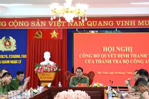 Thanh tra Bộ Công an: Công bố quyết định thanh tra đối với Trại giam Ngọc Lý