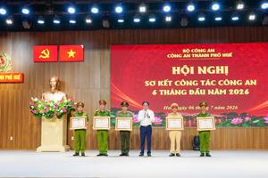 Công an TP Huế: Giữ vững an ninh, trật tự, hoàn thành toàn diện nhiệm vụ 6 tháng đầu năm