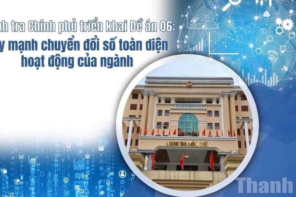Thanh tra Chính phủ triển khai Đề án 06: Đẩy mạnh chuyển đổi số toàn diện hoạt động của ngành