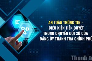 An toàn thông tin - điều kiện tiên quyết trong chuyển đổi số của Đảng ủy Thanh tra Chính phủ
