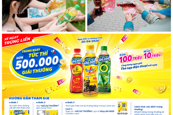 Nữ công nhân bất ngờ trúng thưởng 100 triệu đồng nhờ uống Number 1