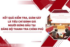 Kết quả kiểm tra, giám sát là tiêu chí đánh giá người đứng đầu tại Đảng bộ Thanh tra Chính phủ