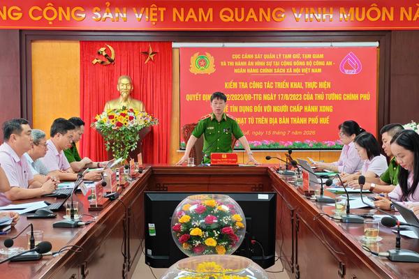Kiểm tra việc thực hiện chính sách tín dụng đối với người chấp hành xong án phạt tù tại TP Huế