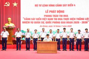 Bộ Tư lệnh Vùng Cảnh sát biển 4 phát động thi đua hoàn thành nhiệm vụ quân sự, quốc phòng