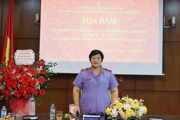 Vụ Kiểm sát giải quyết khiếu nại, tố cáo về tư pháp ôn lại truyền thống vẻ vang của ngành Kiểm sát