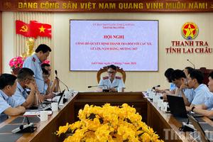 Thanh tra Lai Châu công bố quyết định thanh tra bằng hình thức trực tuyến