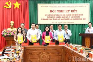 Bốn cơ quan ở Đắk Lắk ký quy chế phối hợp, nâng hiệu quả phục vụ Nhân dân