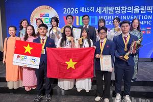 Học sinh phố núi giành 2 Huy chương Vàng tại Olympic Phát minh và Sáng chế Thế giới