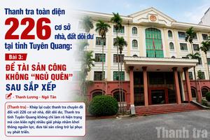 Bài 3: Để tài sản công không "ngủ quên" sau sắp xếp