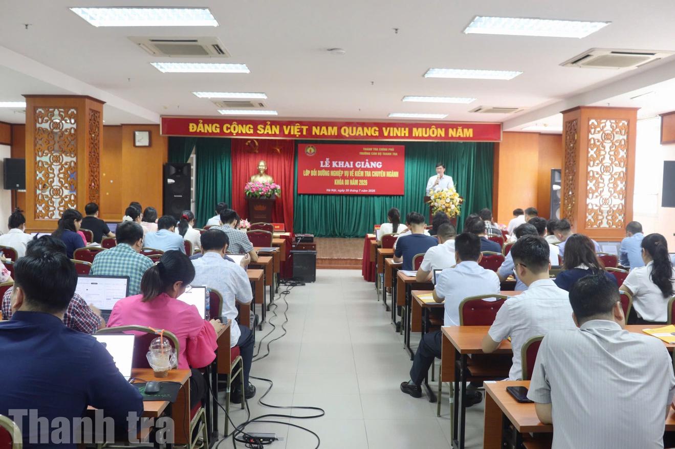 Khai giảng lớp bồi dưỡng nghiệp vụ kiểm tra chuyên ngành Khóa 8/2026