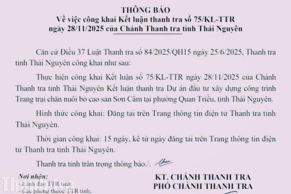 Thái Nguyên công khai loạt doanh nghiệp vi phạm pháp luật đất đai