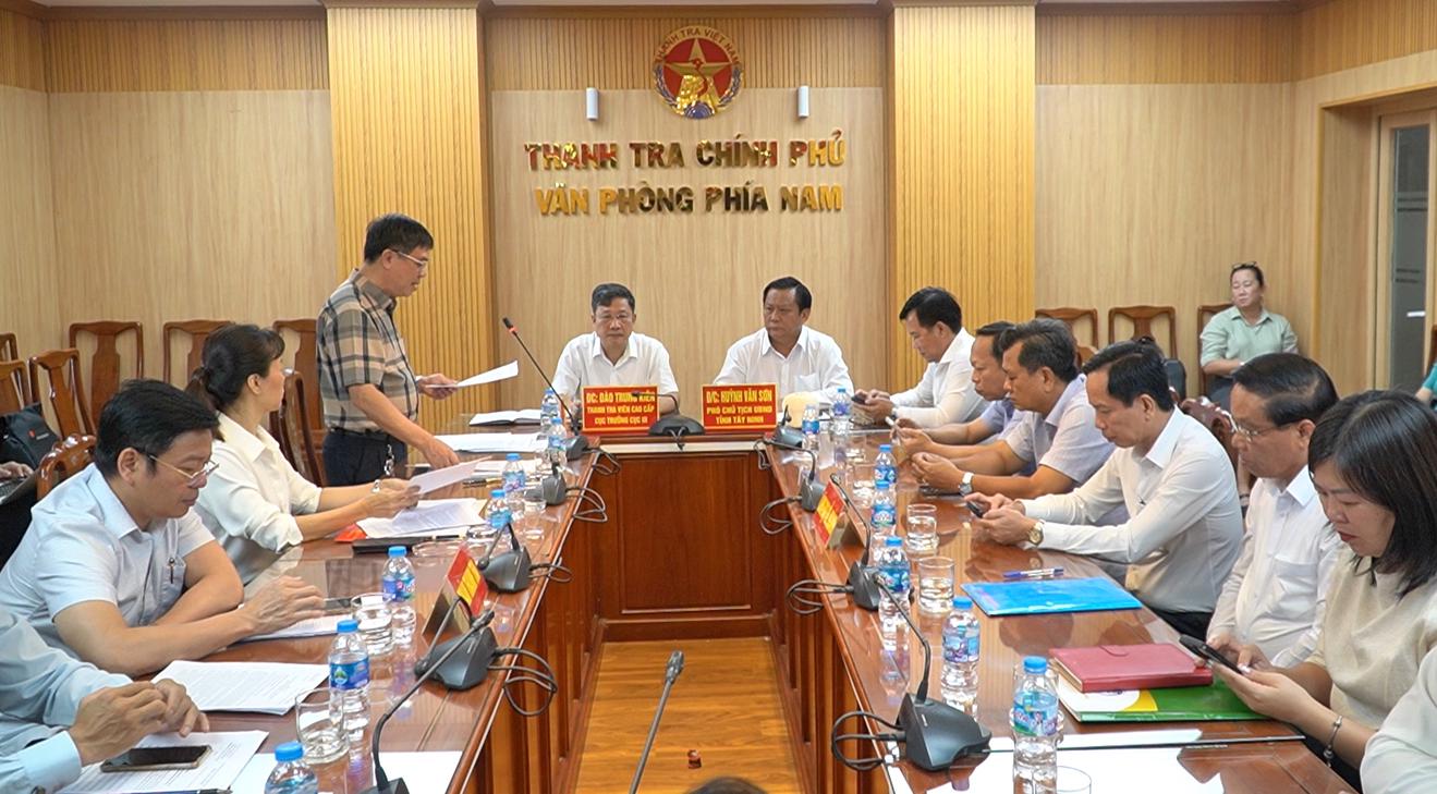 Thanh tra Chính phủ công bố kết luận thanh tra phòng, chống lãng phí trong quản lý nhà, đất tại Tây Ninh
