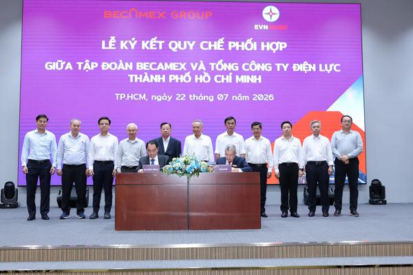 EVNHCMC và Becamex Group ký kết quy chế phối hợp trong công tác vận hành, đầu tư phát triển lưới điện