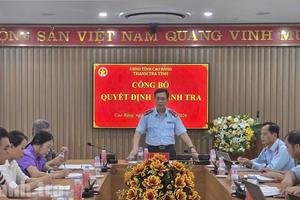Thanh tra tỉnh Cao Bằng tham gia xây dựng tiêu chí đánh giá người đứng đầu