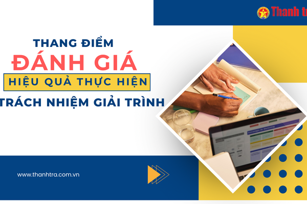 Thanh tra Chính phủ hướng dẫn thang điểm đánh giá hiệu quả trách nhiệm giải trình