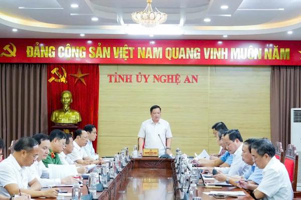 Bí thư Tỉnh ủy Nghệ An yêu cầu bứt tốc tăng trưởng